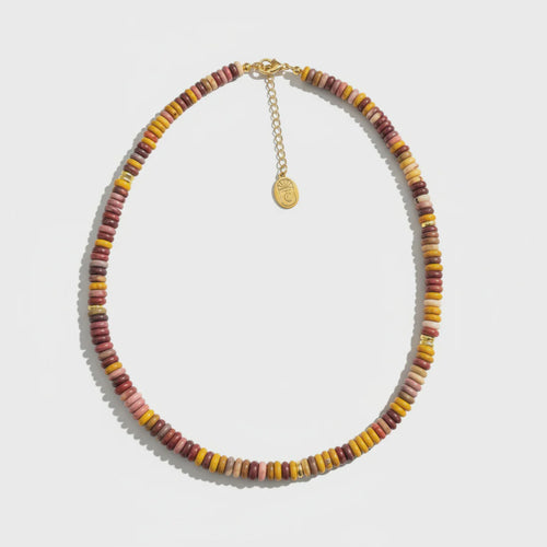 Mini Gemstone Necklace Mookite