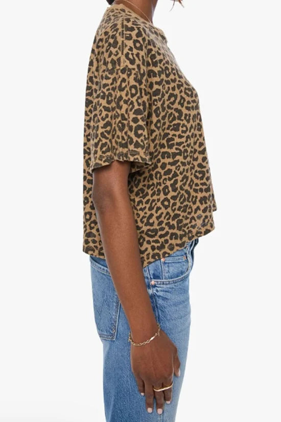 The Boxy Ringer Tee  Leap Year Leopard Print