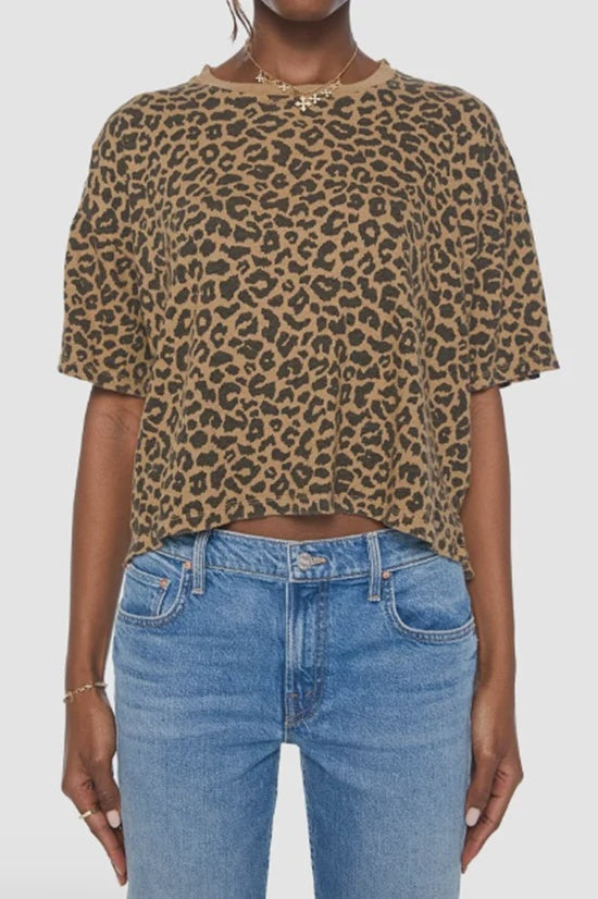 The Boxy Ringer Tee  Leap Year Leopard Print