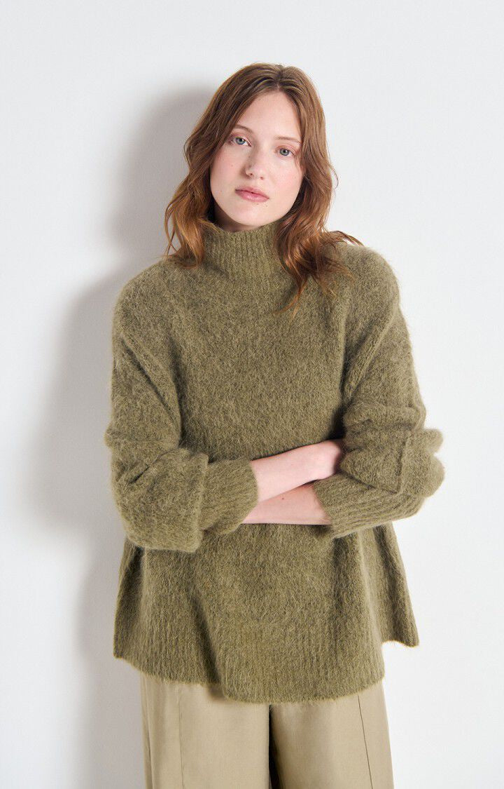 Nibby Roll Neck Pullover Khaki
