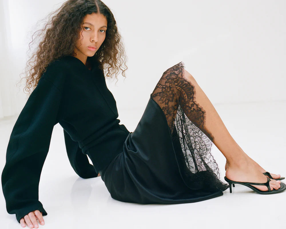 Ingrid Lace Midi Skirt