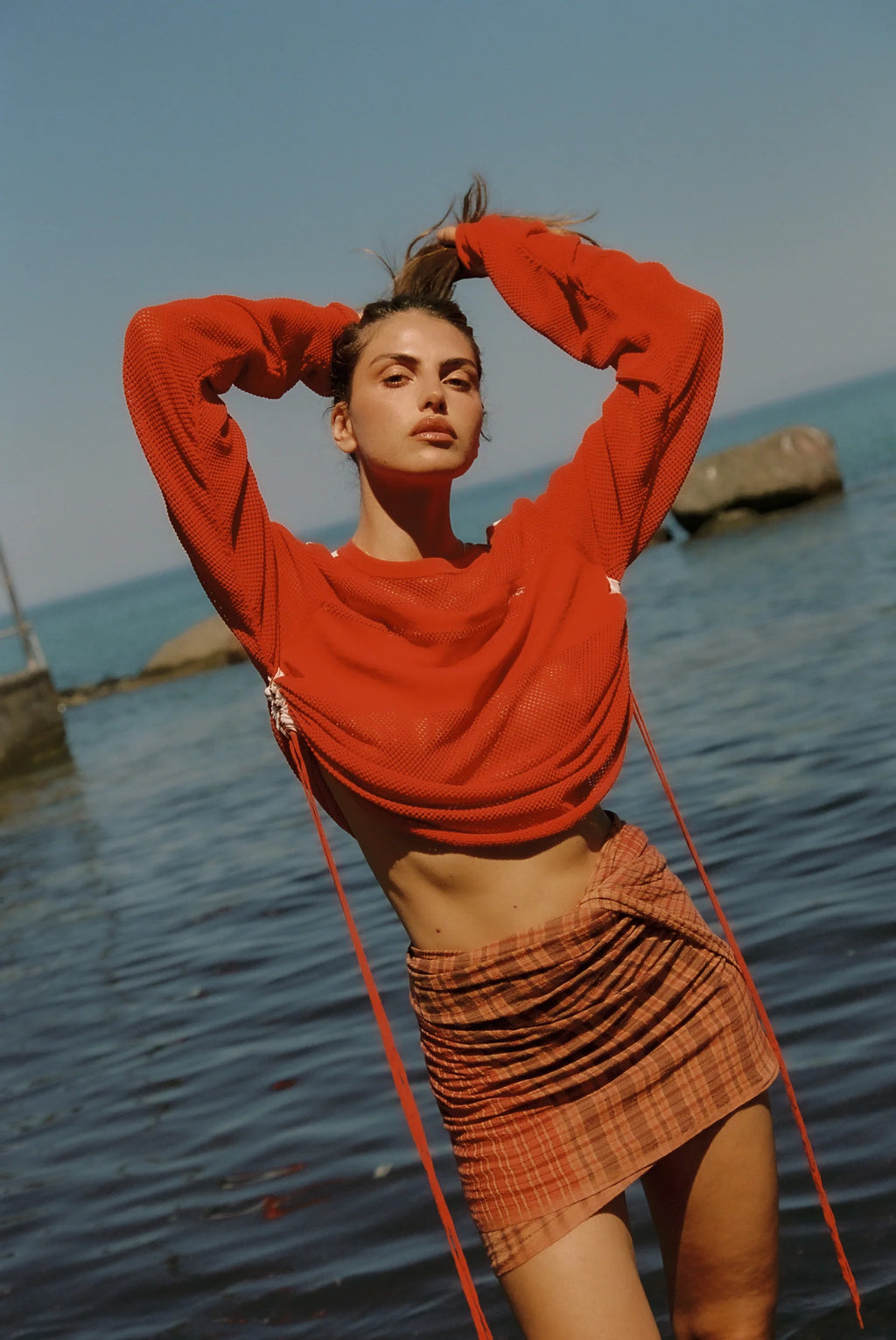 Coming Soon Downtown Mesh Jersey  Poppy