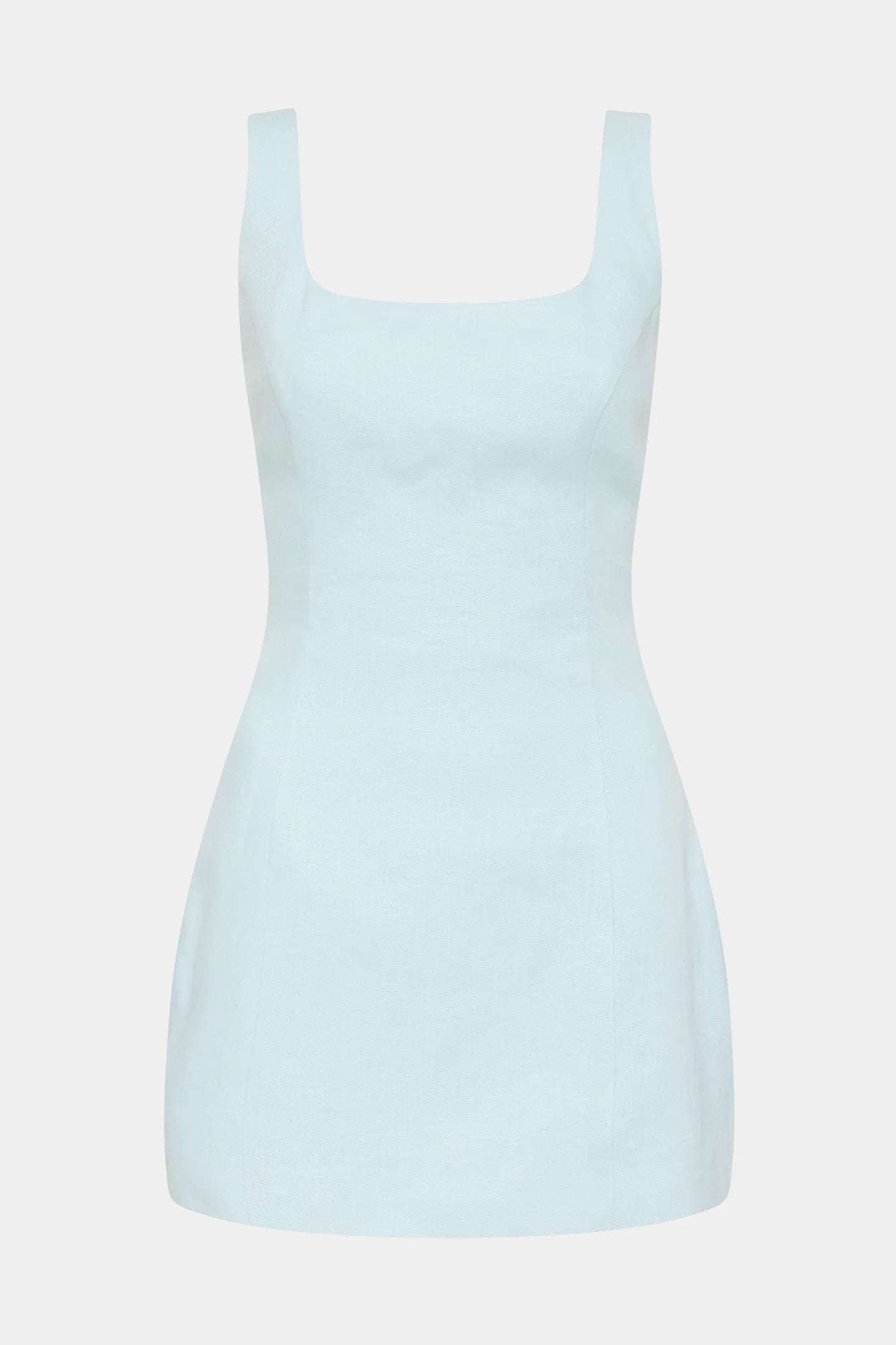 Iris Tie Mini Dress Light Blue