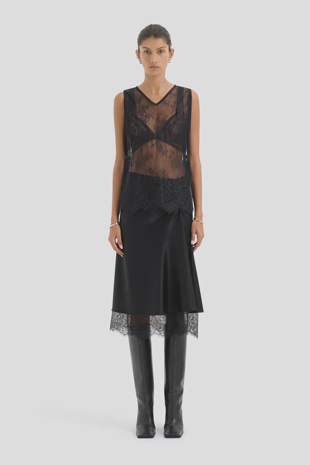 Ingrid Lace Midi Skirt
