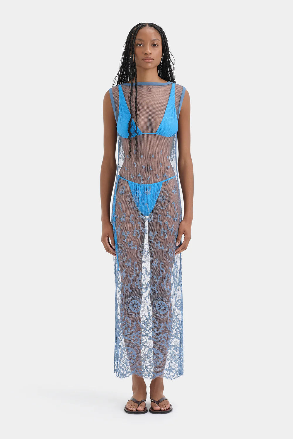 Leif Maxi Dress Sea Blue