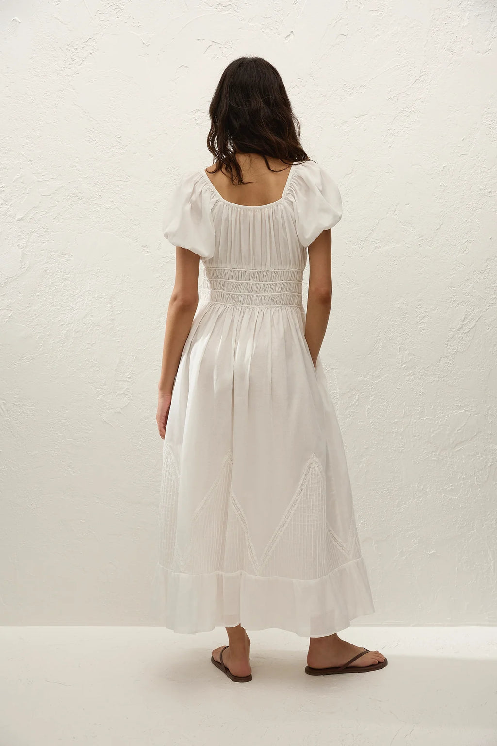 Sunniva Midi Dress White