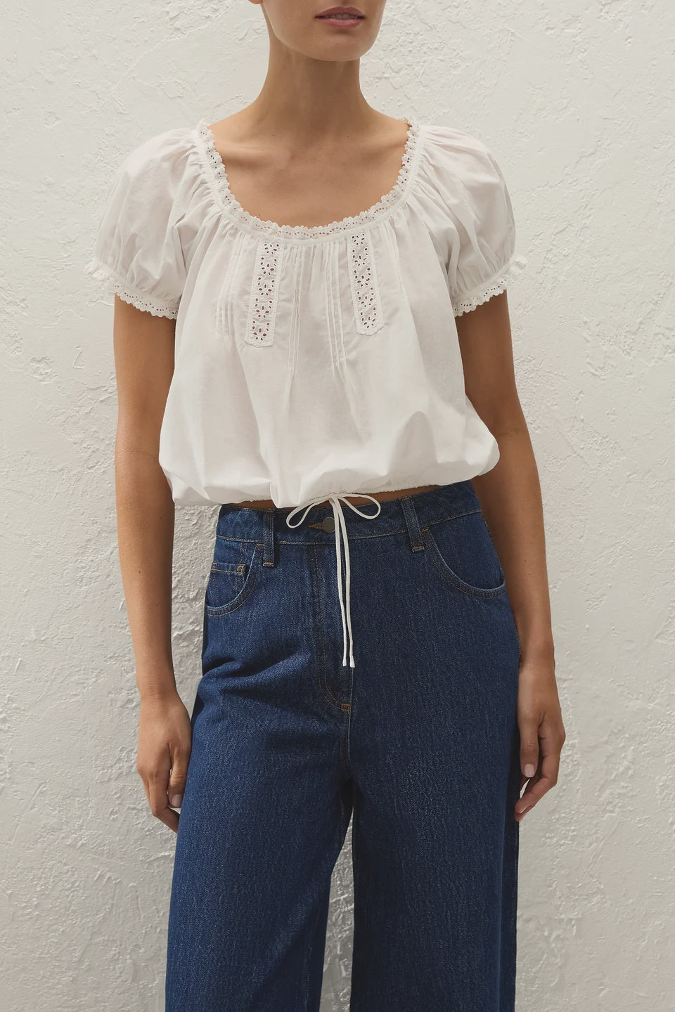 Gabi Top Fernanda Lace Antique White