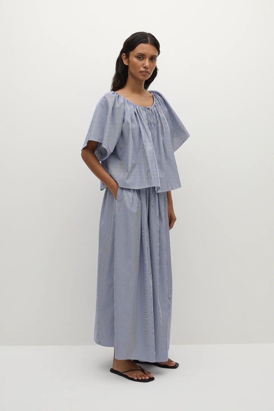 Astrid Skirt Helle Stripe Vintage Navy