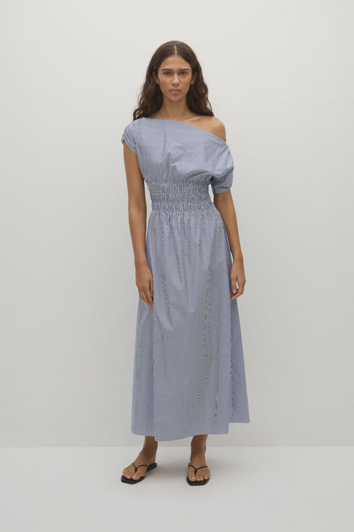 Kara Maxi Dress Helle Stripe Vintage Navy
