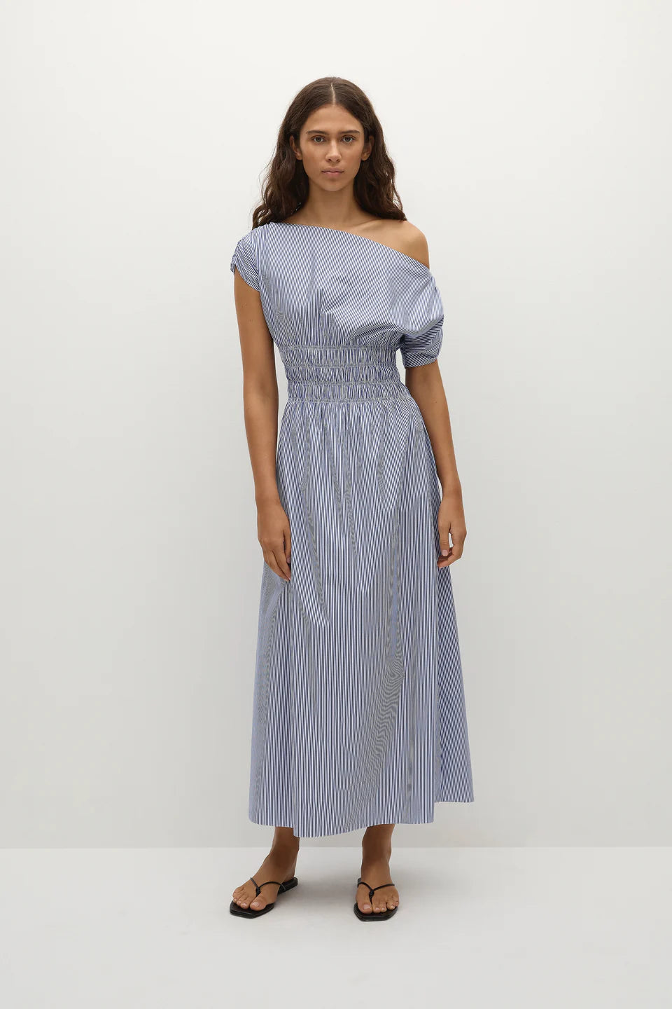 Kara Maxi Dress Helle Stripe Vintage Navy