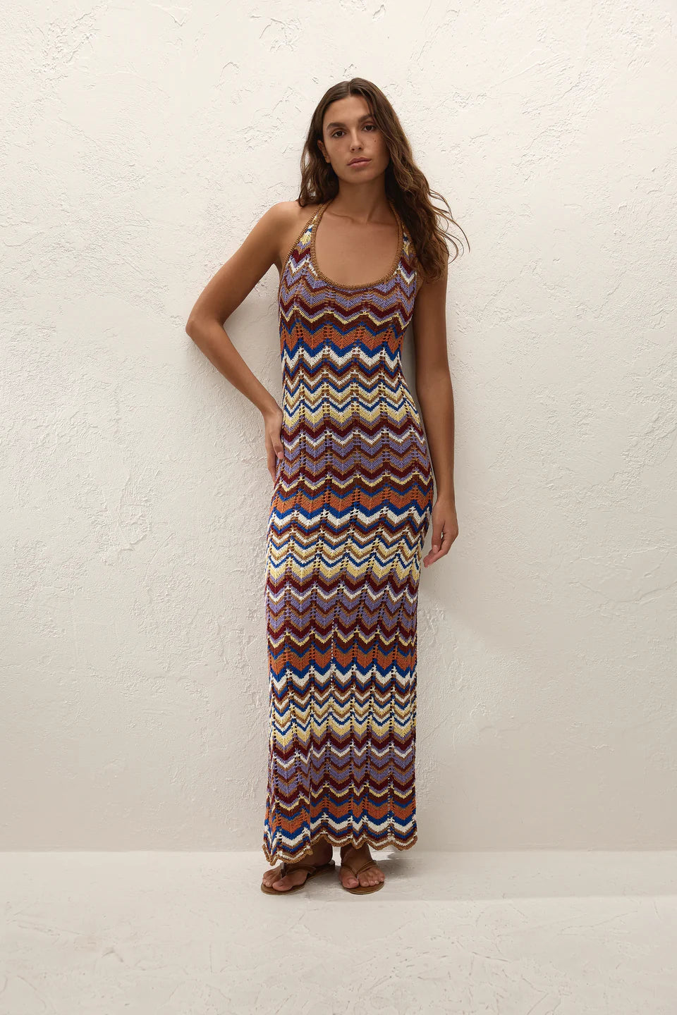 Elisa Maxi Dress Cadaquès Stripe
