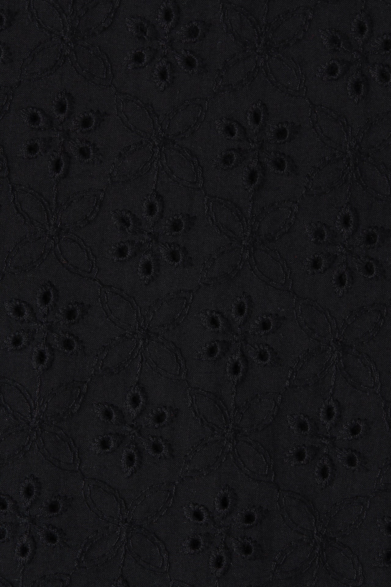 Juana Mini Dress Valentina Broderie Black