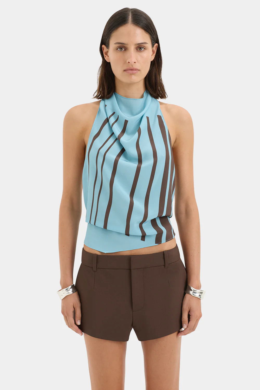 Rioja Halter Scarf Top