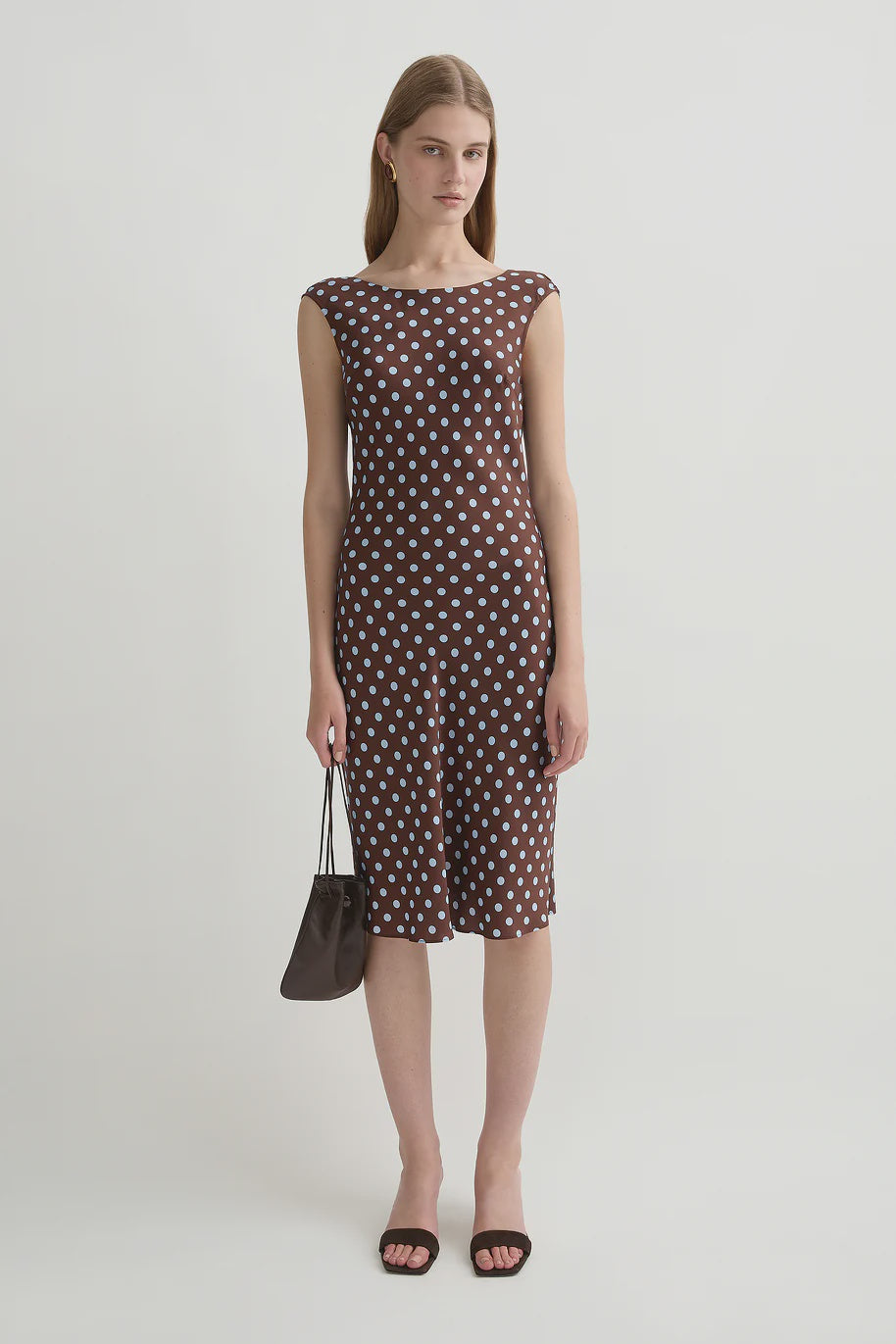 Leo Dress - Chocolate Polka Dot
