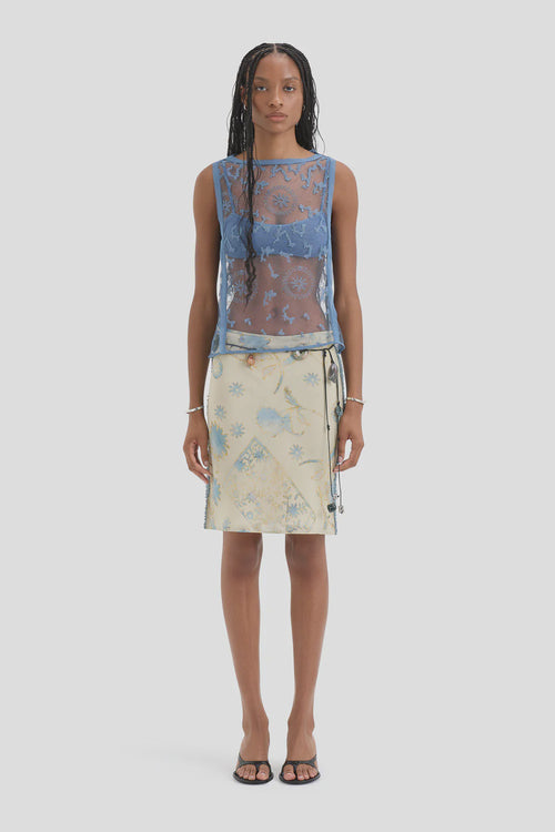 Leif Top Sea Blue