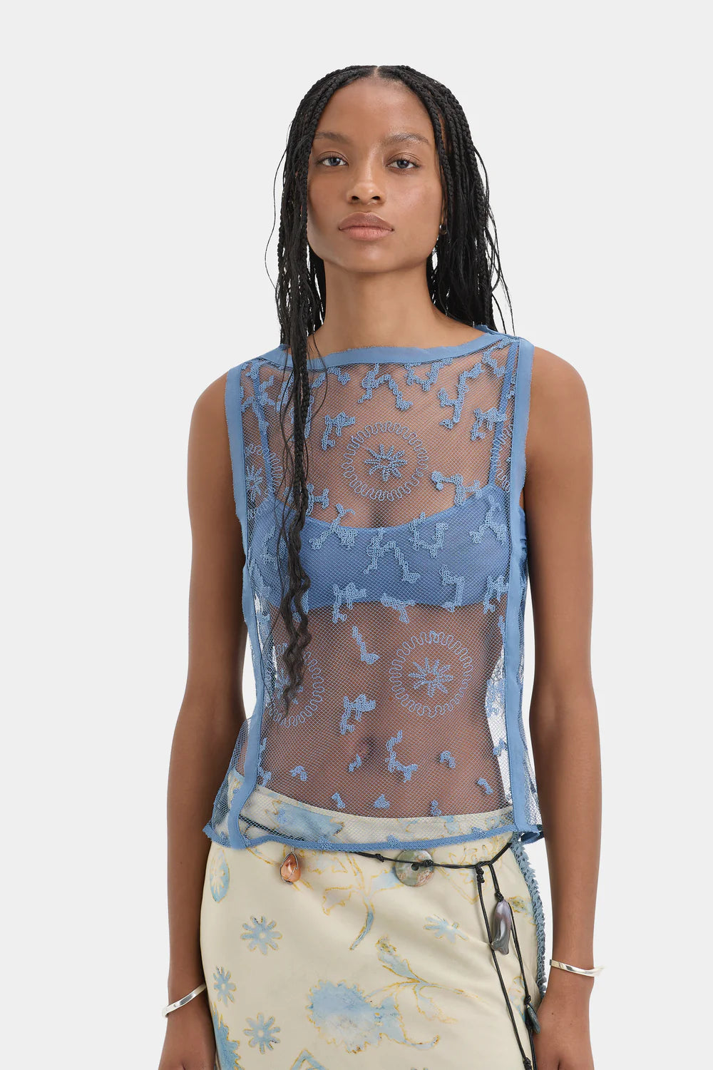 Leif Top Sea Blue