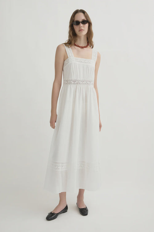 Daphne Dress - Vintage White