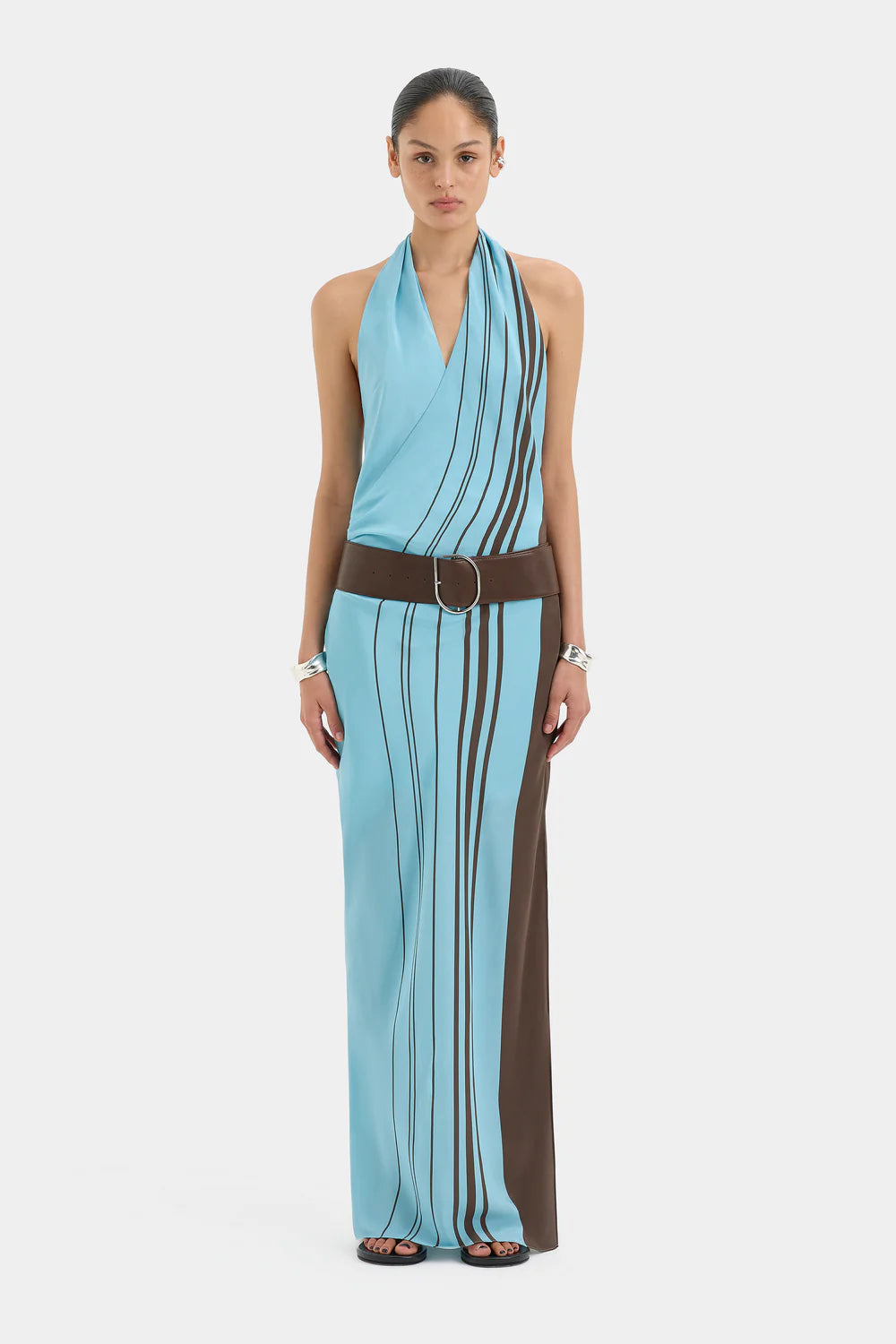 Rioja Halter Scarf Maxi Dress