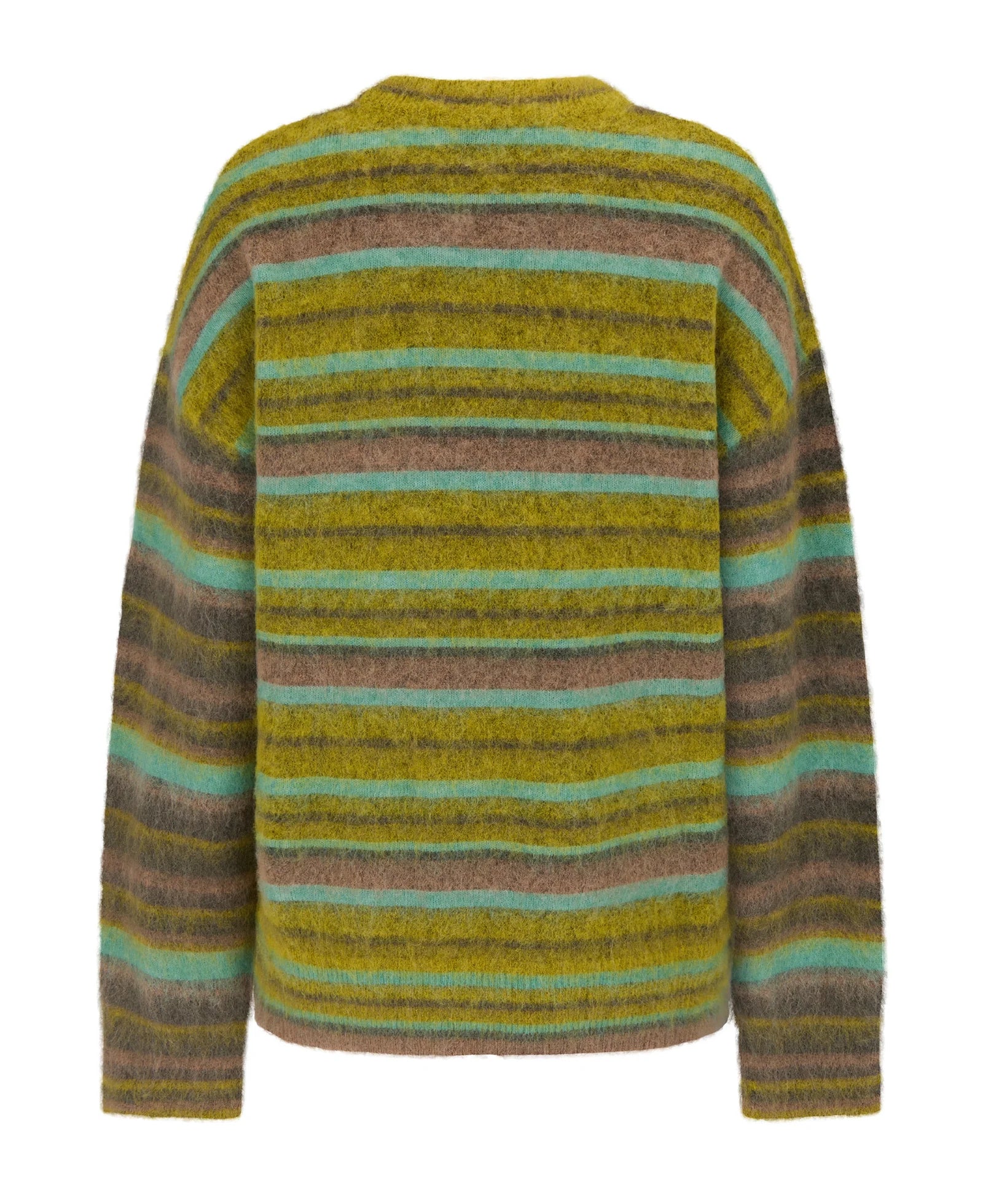 Alpaca Stripe Sweater Antique Moss