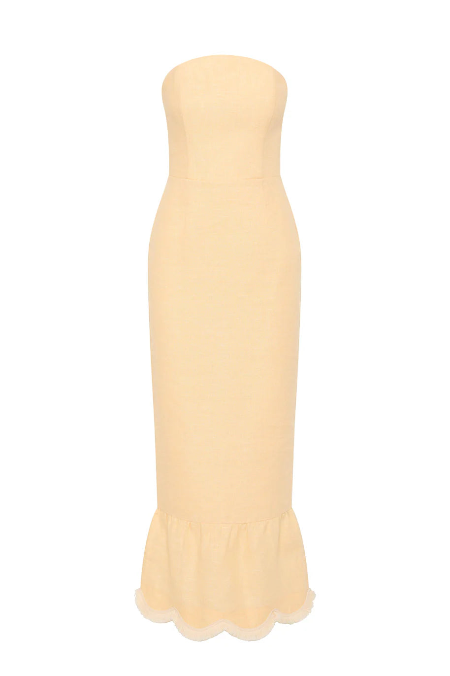 Essie Strapless Dress - Dusty Citron