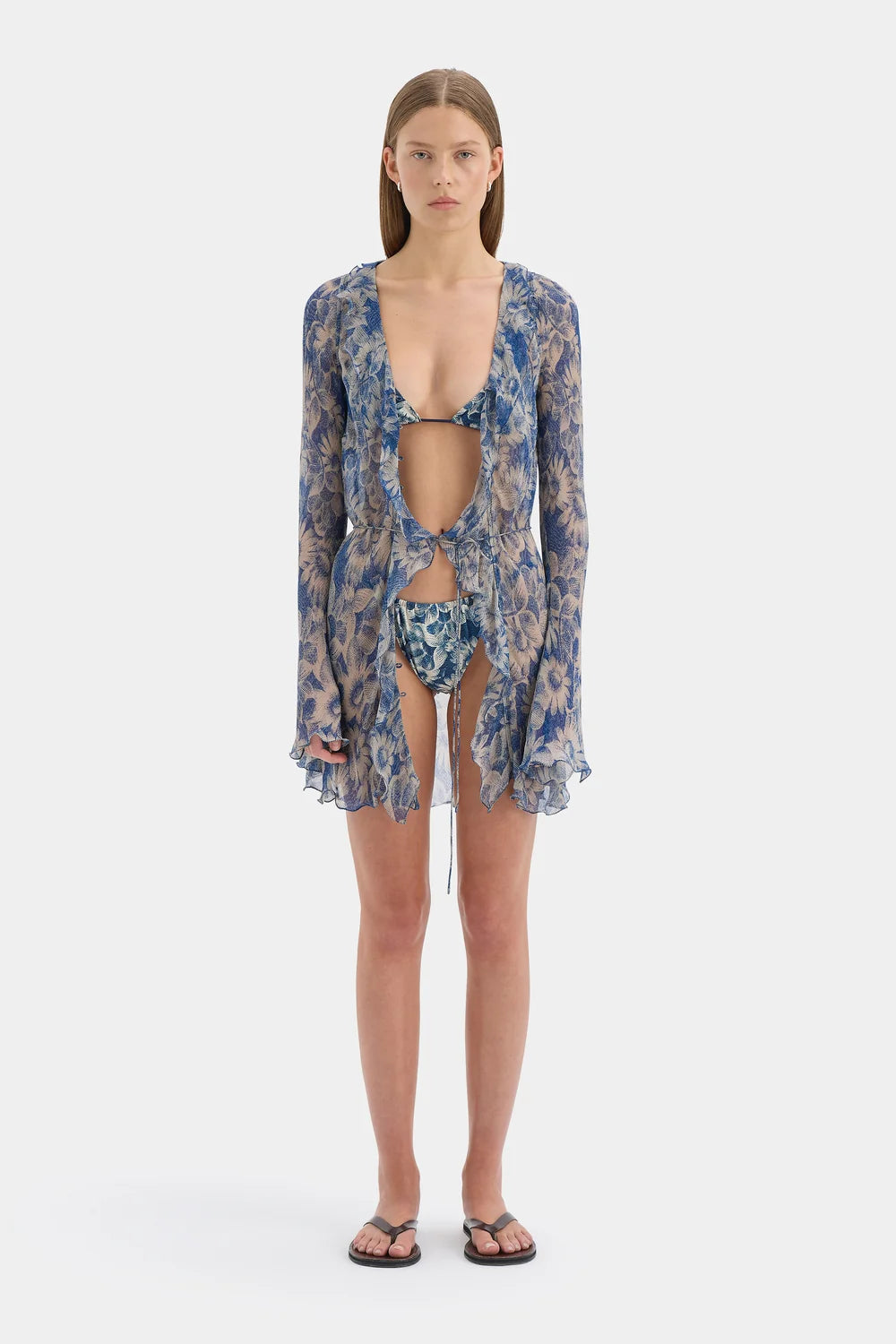 LANDING SOON * Lilia Ruffle Long Sleeve Mini
