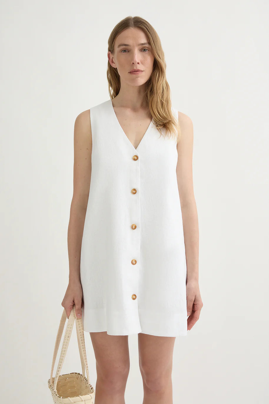 Nancy Mini Dress Ivory