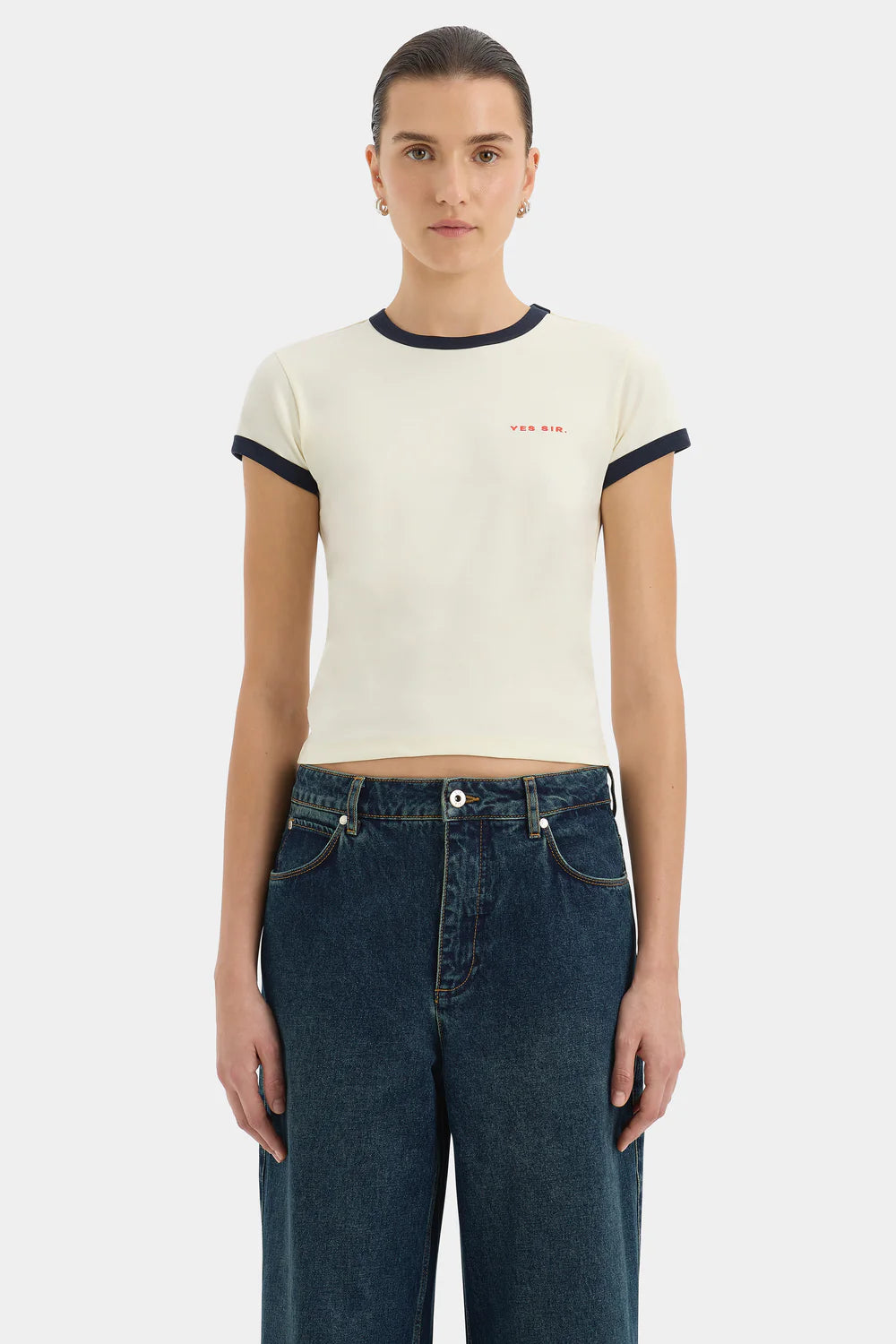 Yes SIR. Fitted Tee Ivory