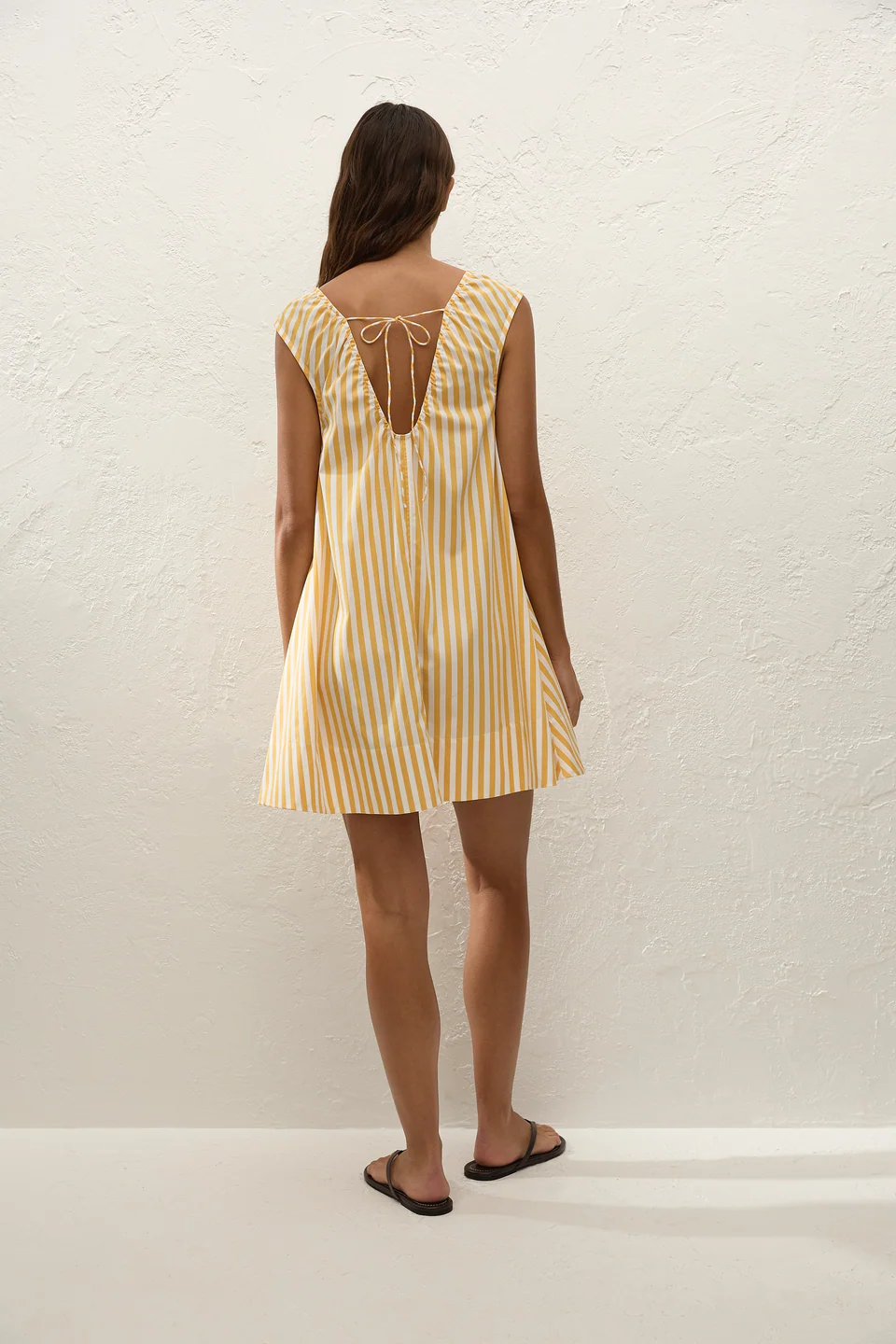 Pedrera Mini Dress Orozco Stripe Mustard