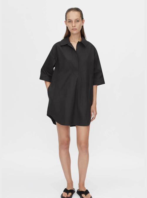 Cumulus Shirt dress Black