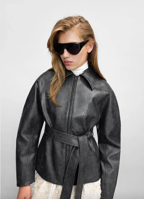 Oreno Croc Belted Jacket