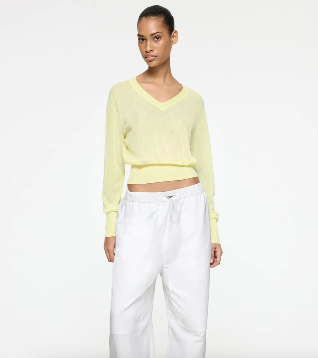Darla Lightweight Sweater Sunset Yellow