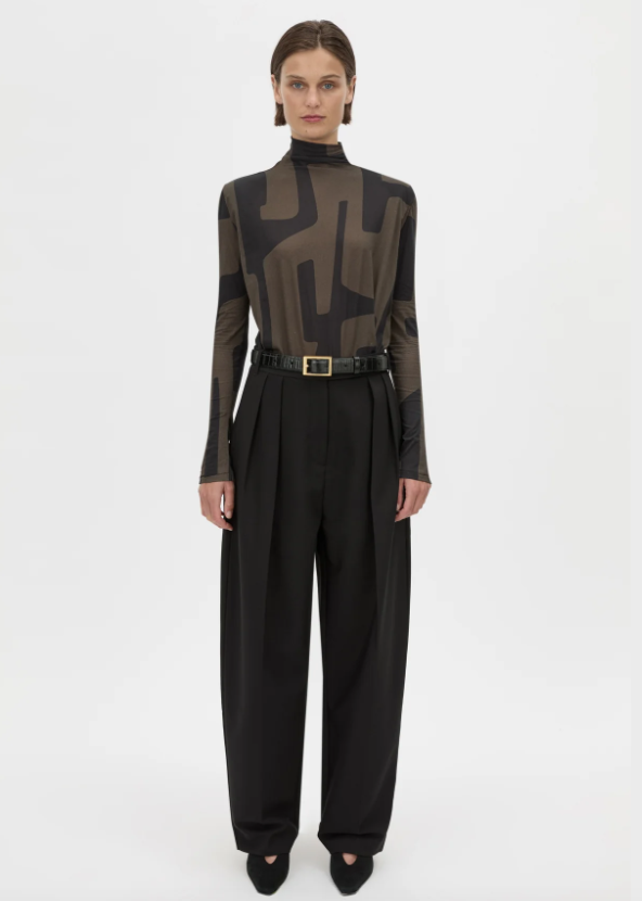 Eidra Printed Long Sleeve Bodysuit