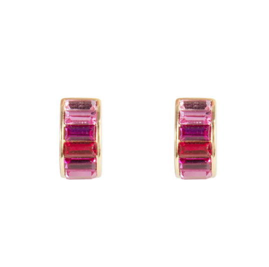 Pink Ombré Crystal Huggies