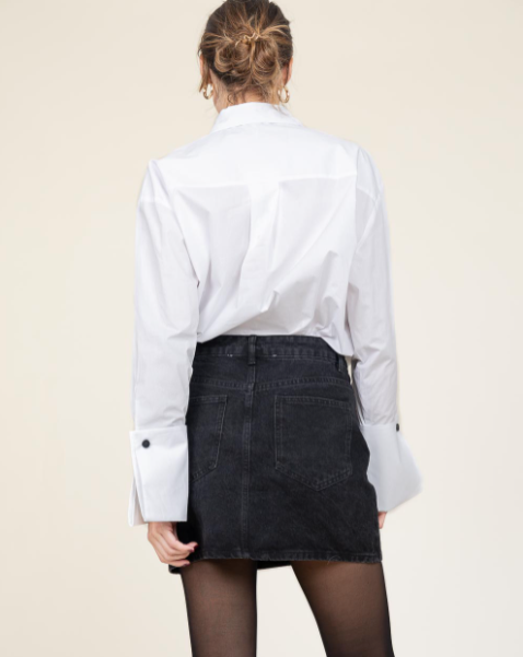 Calico Button Detail Shirt