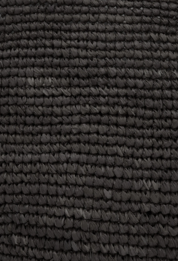 Amir Straw Tote Black