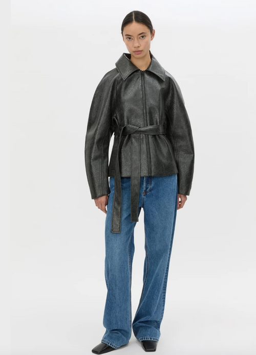 Oreno Croc Belted Jacket