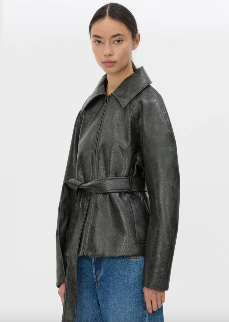 Oreno Croc Belted Jacket