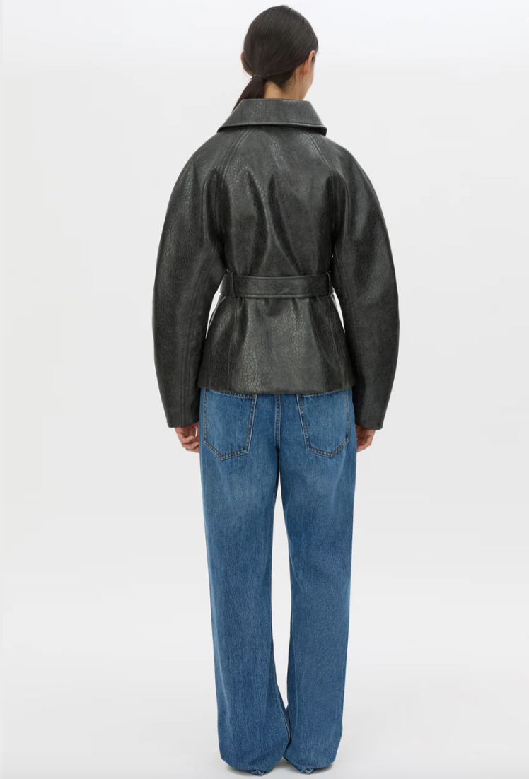 Oreno Croc Belted Jacket