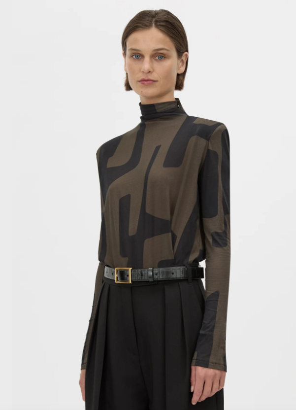 Eidra Printed Long Sleeve Bodysuit