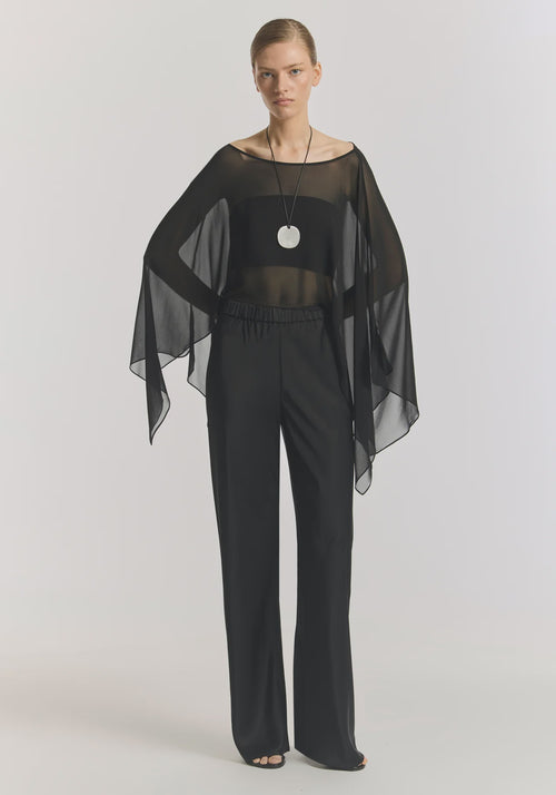 Romance Silk Cape Top
