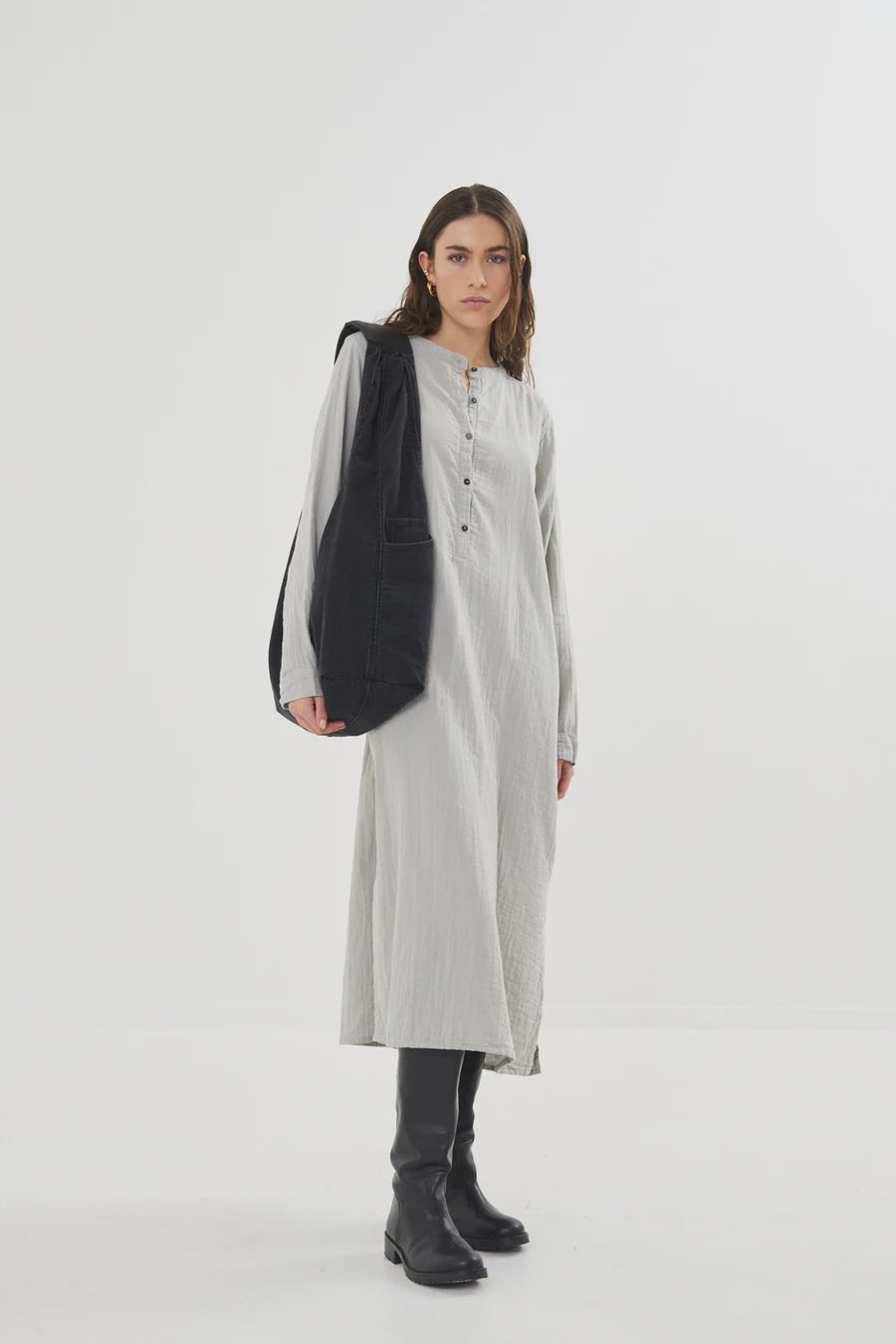 Asta Dress - Steel Grey