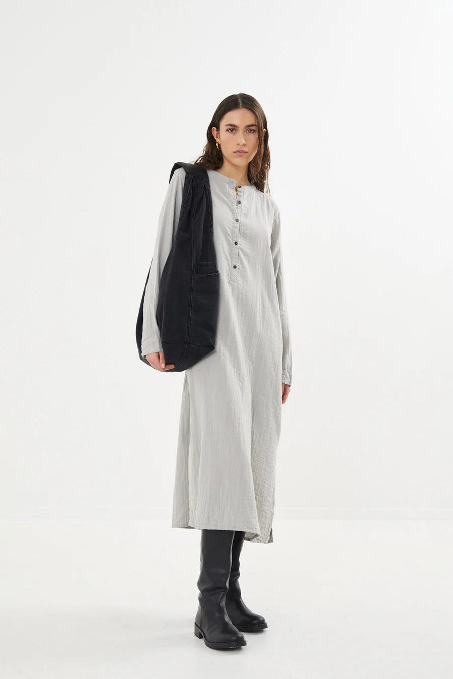 Asta Dress - Steel Grey