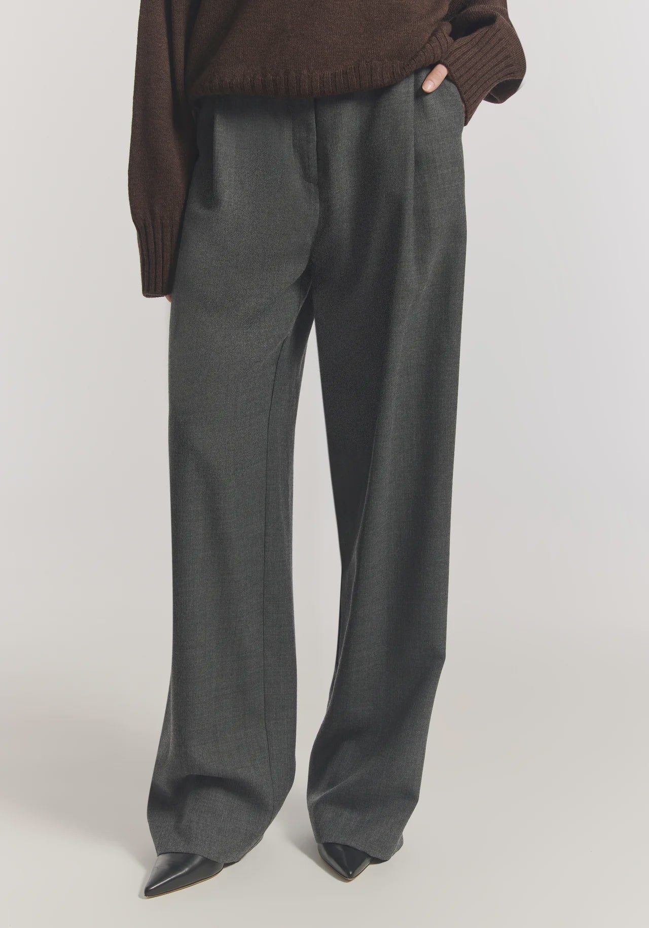 Idol Wool Pant Concrete