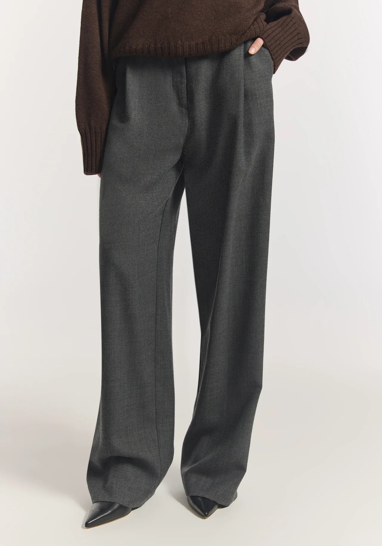 Idol Wool Pant Concrete