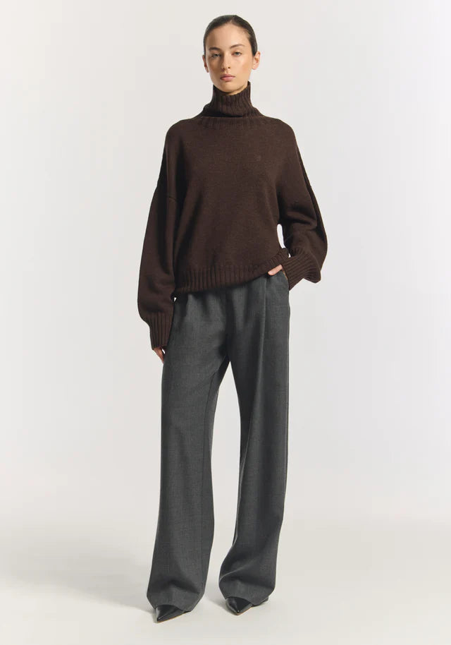 Idol Wool Pant Concrete