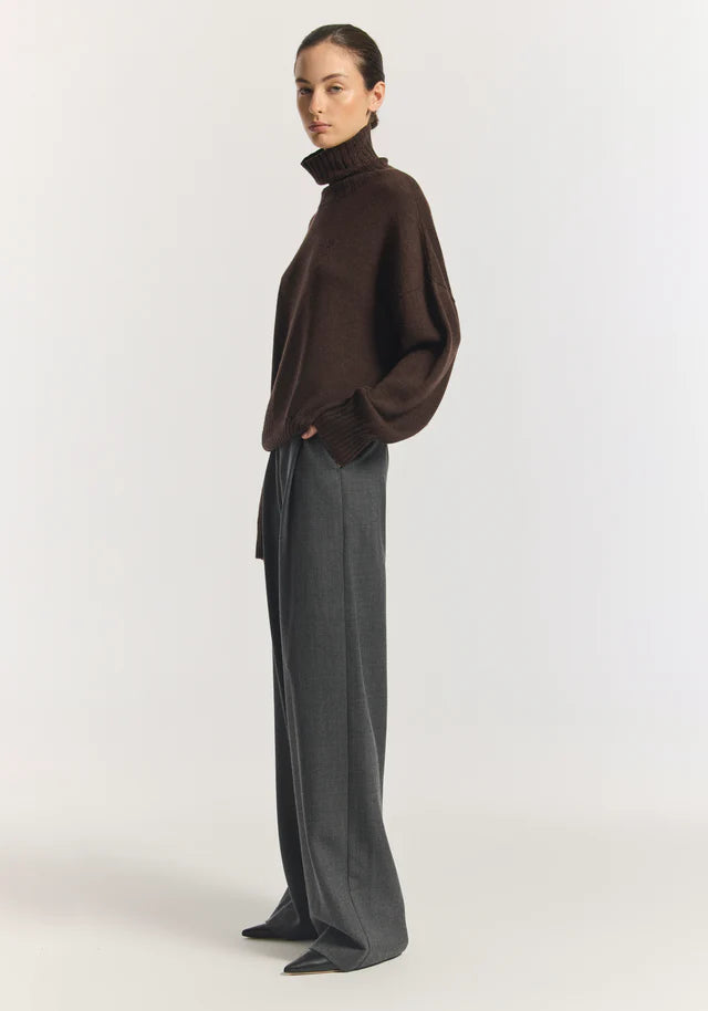 Idol Wool Pant Concrete