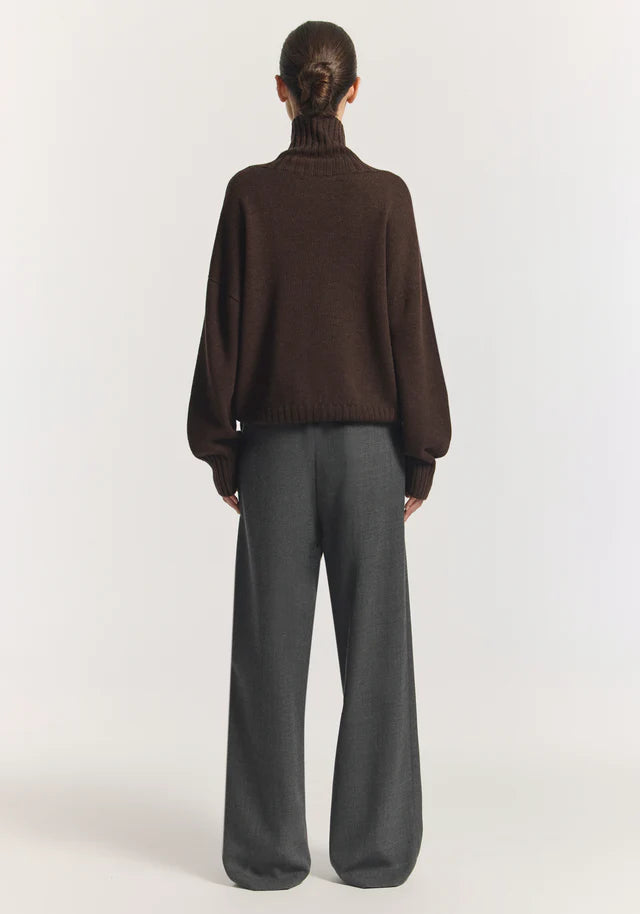Idol Wool Pant Concrete