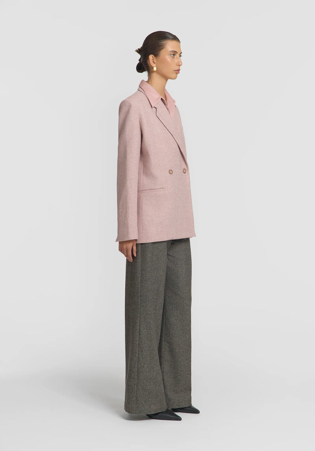 Prosperity Blazer - Tinted Rose