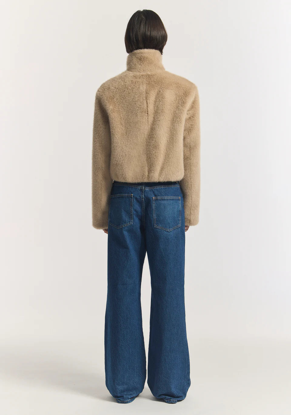 Elvira Faux Fur Wool Bomber