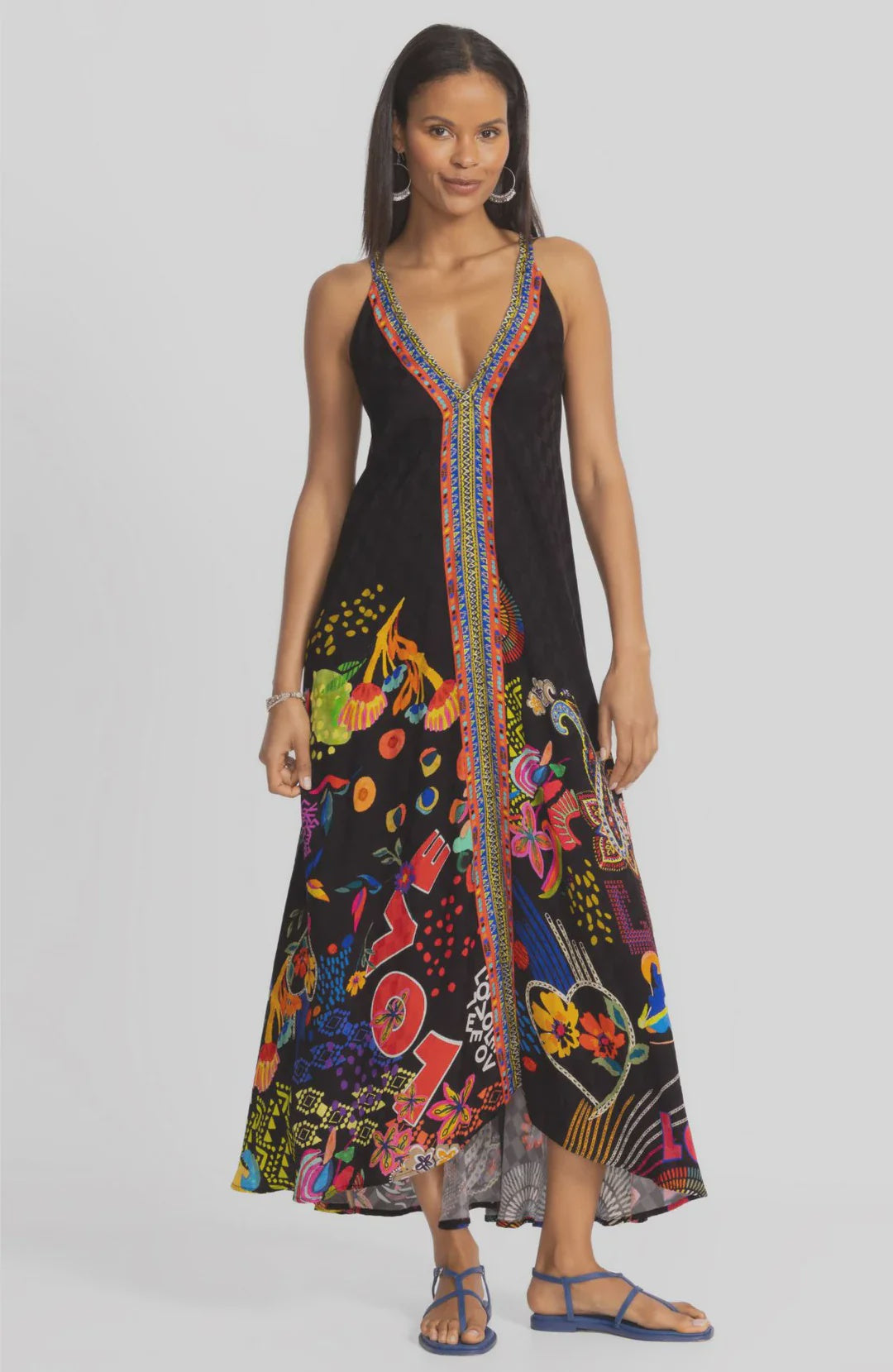 Eva Dress - Jenny Black Ground
